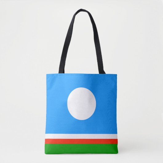 Tote Bag Drapeau de Sakha (Devant)