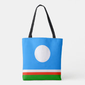 Tote Bag Drapeau de Sakha (Dos)