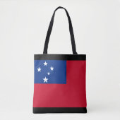 Tote Bag Drapeau de Samoa, Drapeau du Samoa (Devant)