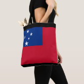 Tote Bag Drapeau de Samoa, Drapeau du Samoa (De près)