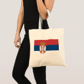 Tote Bag Drapeau de Serbie (Devant (produit))