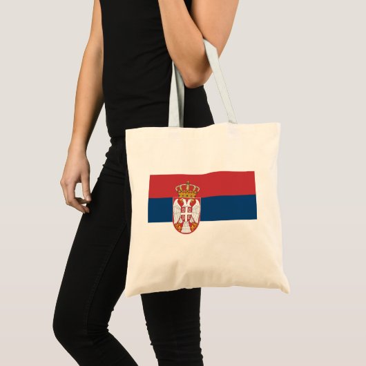 Tote Bag Drapeau de Serbie (Devant (produit))