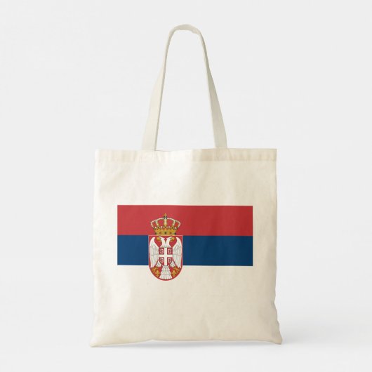 Tote Bag Drapeau de Serbie (Dos)