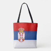 Tote Bag Drapeau de Serbie cool (Dos)