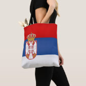 Tote Bag Drapeau de Serbie cool (De près)