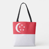 Tote Bag Drapeau de Singapour (Dos)