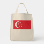 Tote Bag Drapeau de Singapour (Dos)