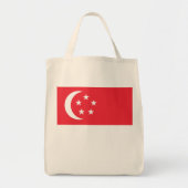 Tote Bag Drapeau de Singapour (Devant)