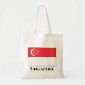 Tote Bag Drapeau de Singapour (Devant)