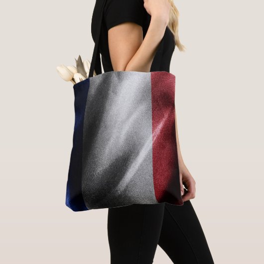 Tote Bag Drapeau de soie en France (De près)