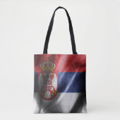 Tote Bag Drapeau de soie serbe (Devant)