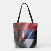 Tote Bag Drapeau de soie serbe (Dos)