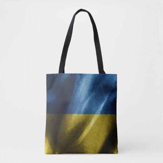 Tote Bag Drapeau de soie ukrainien (Devant)