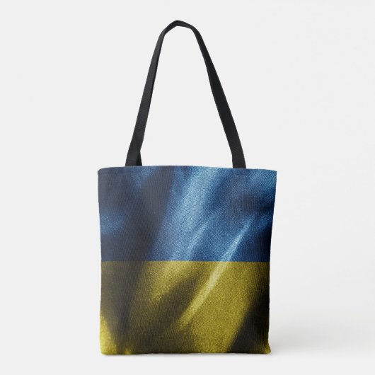 Tote Bag Drapeau de soie ukrainien (Dos)