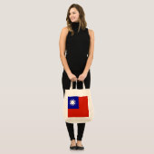Tote Bag Drapeau de Taïwan (Devant (modèle))