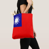 Tote Bag Drapeau de Taïwan (De près)