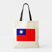 Tote Bag Drapeau de Taïwan : République de Chine, Taipei ch (Dos)
