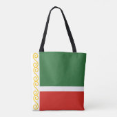 Tote Bag Drapeau de Tchétchénie (Dos)