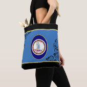 Tote Bag Drapeau de Virginie (De près)