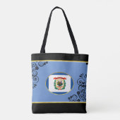 Tote Bag Drapeau de Virginie occidentale (Dos)