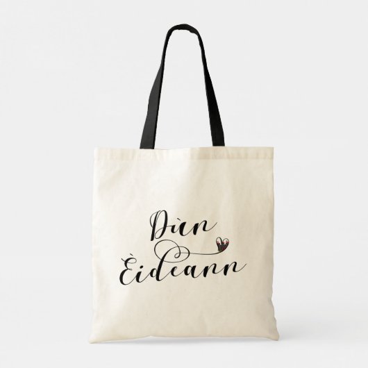Tote Bag Drapeau d'Édimbourg Coeur, Dùn Èideann (Dos)
