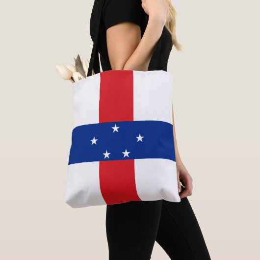 Tote Bag Drapeau des Antilles Pays-Bas (De près)