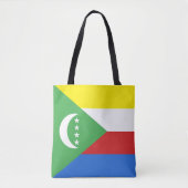 Tote Bag Drapeau des Comores (Devant)