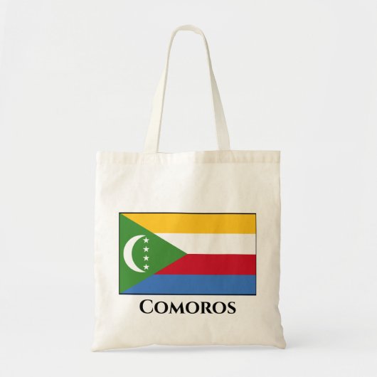 Tote Bag Drapeau des Comores (Devant)