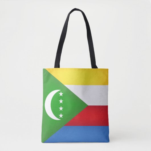 Tote Bag Drapeau des Comores cool (Devant)