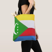 Tote Bag Drapeau des Comores cool (De près)