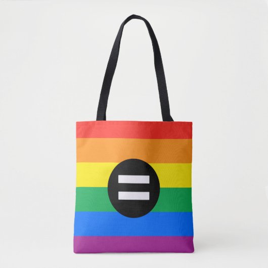 Tote Bag Drapeau des droits gays (Devant)