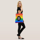 Tote Bag Drapeau des droits gays (Sur le modèle)