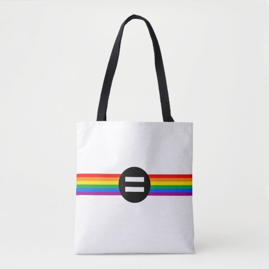 Tote Bag Drapeau des droits gays (Devant)