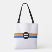 Tote Bag Drapeau des droits gays (Dos)