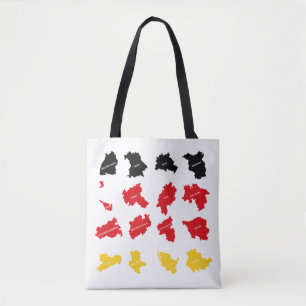 Tote Bag Drapeau des États allemands
