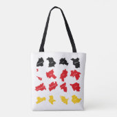 Tote Bag Drapeau des États allemands (Dos)