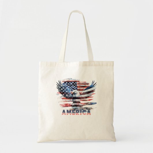 Tote Bag Drapeau des États-Unis. Amérique (Devant)