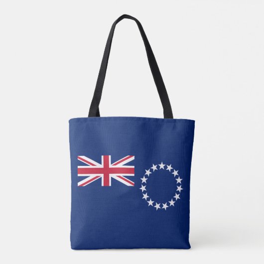 Tote Bag Drapeau des Îles Cook (Dos)