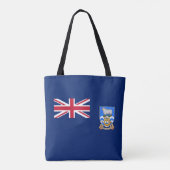 Tote Bag Drapeau des îles Falkland (Dos)