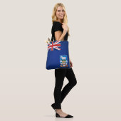 Tote Bag Drapeau des îles Falkland cool (Sur le modèle)