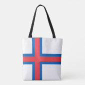 Tote Bag Drapeau des îles Féroé (Dos)