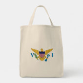 Tote Bag Drapeau des îles Vierges américaines (Dos)