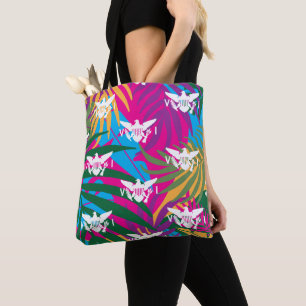 Tote Bag Drapeau des îles Vierges américaines, Feuilles t