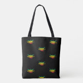 Tote Bag Drapeau des îles Vierges américaines, Rasta, Vert (Dos)