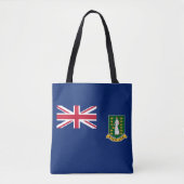 Tote Bag Drapeau des îles Vierges britanniques (Devant)