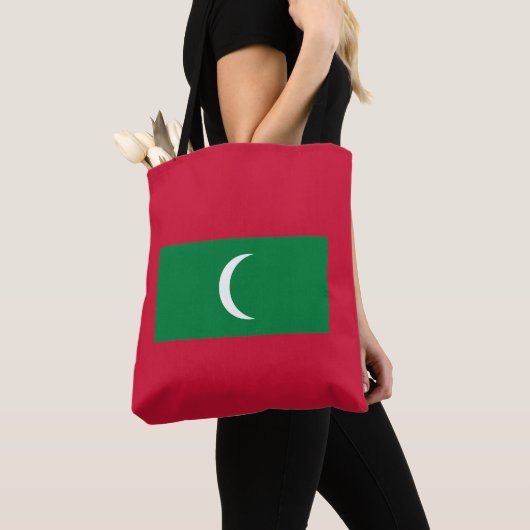 Tote Bag Drapeau des Maldives (De près)