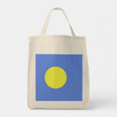 Tote Bag Drapeau des Palaos (Dos)