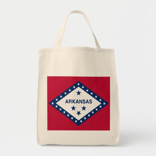 Tote Bag Drapeau d'État de l'Arkansas (Devant)
