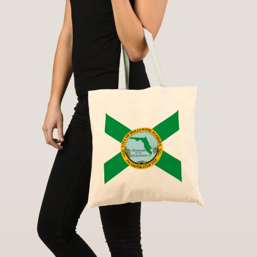 Tote Bag Drapeau d'Hollywood, Floride (Devant (produit))