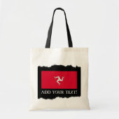 Tote Bag Drapeau d'île de Man (Devant)